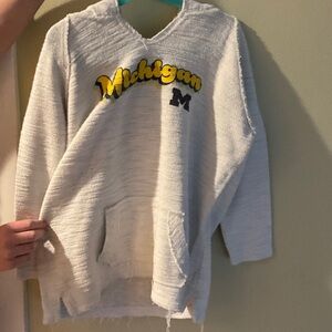 MV Sport Michigan Kids White Hoodie